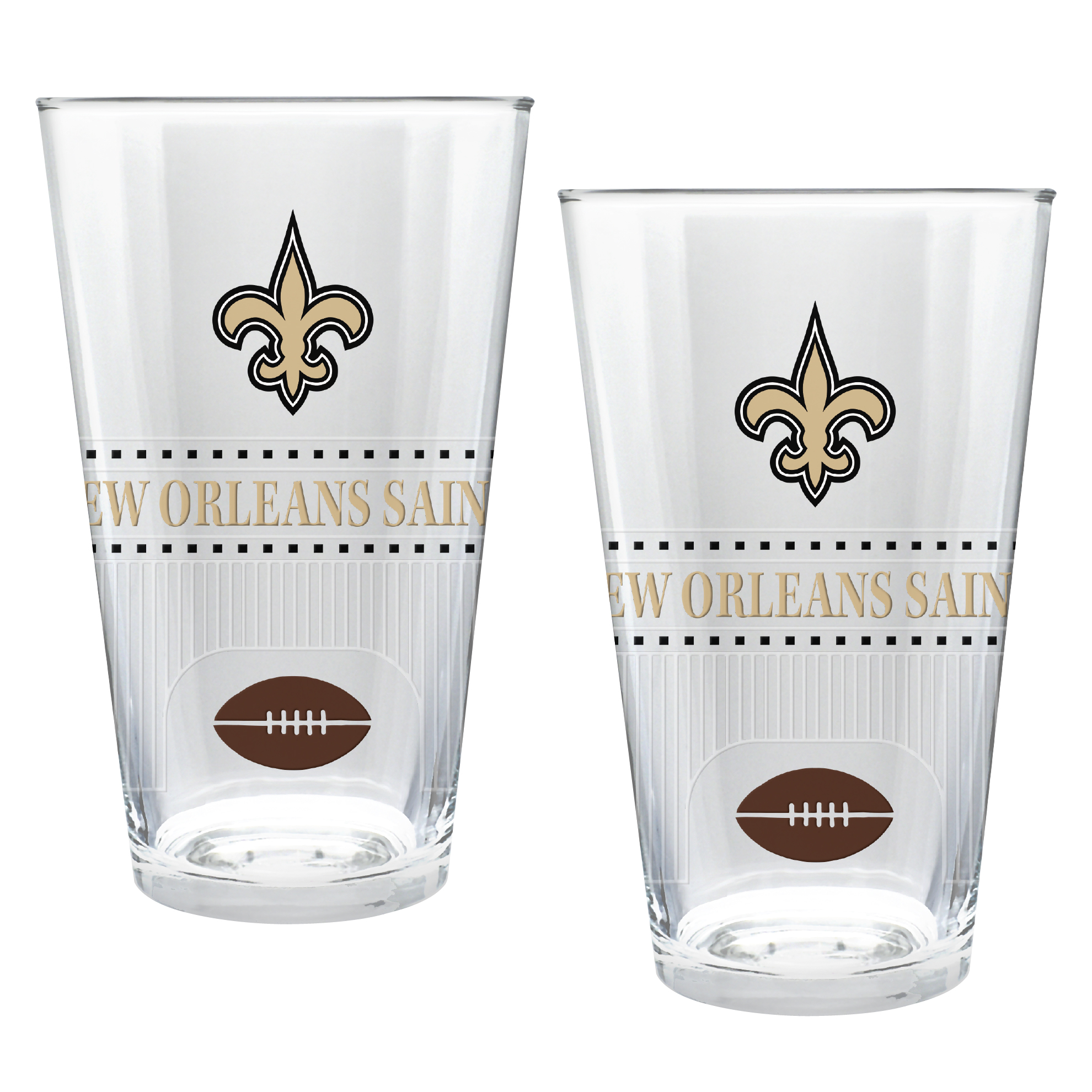 New Orleans Saints Two-Piece 16oz. Stadium Pint Glass Set