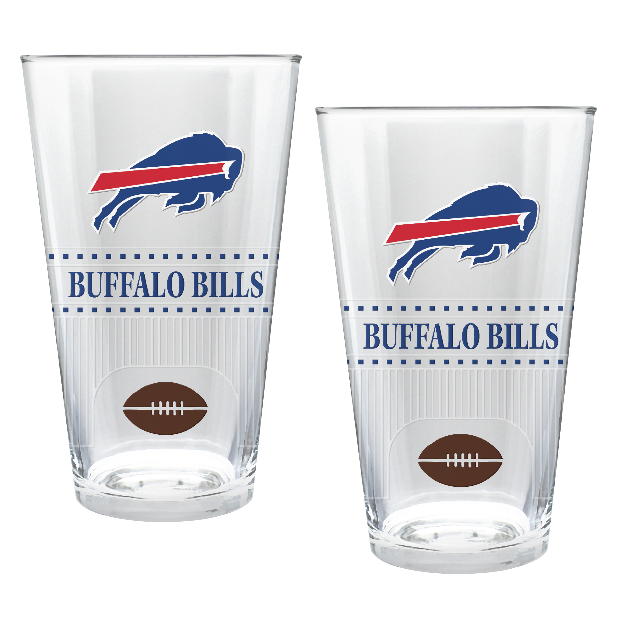Buffalo Bills Two-Piece 16oz. Stadium Pint Glass Set