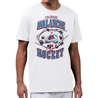 Men's Starter White Colorado Avalanche Tilly T-Shirt