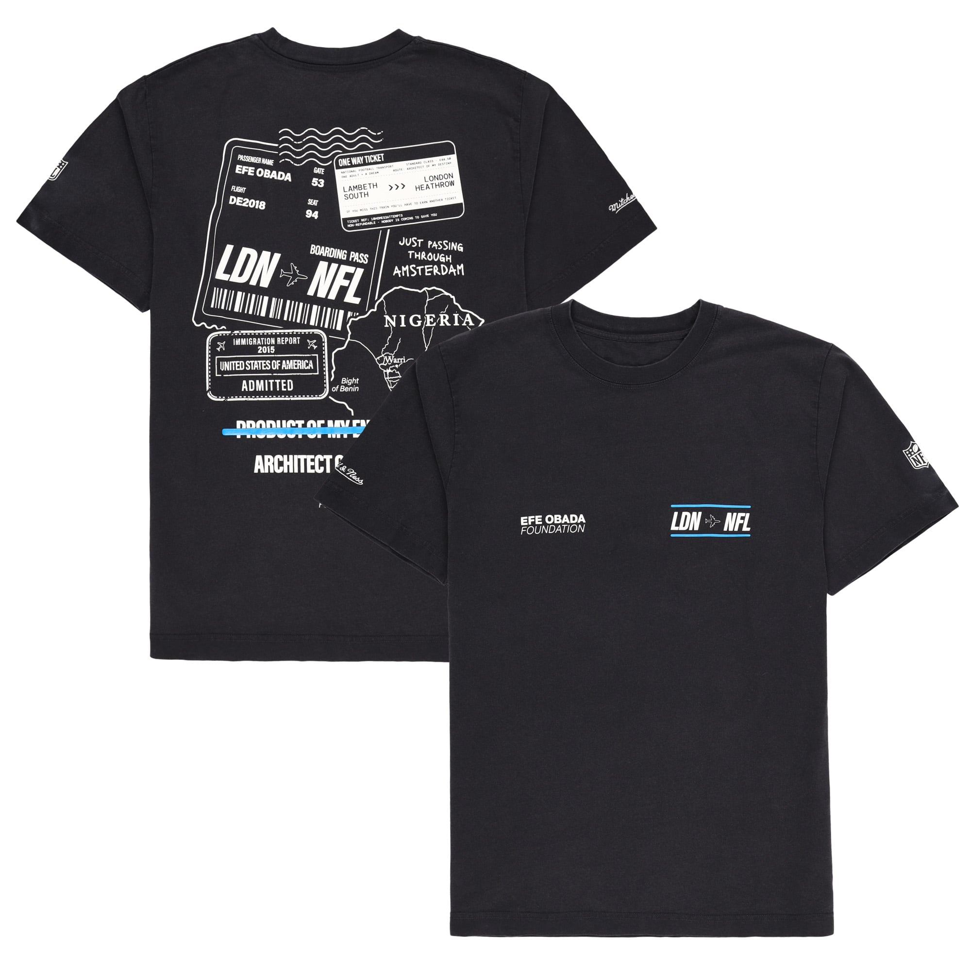 Camiseta Journey de Efe Obada Foundation de la NFL - Hombre