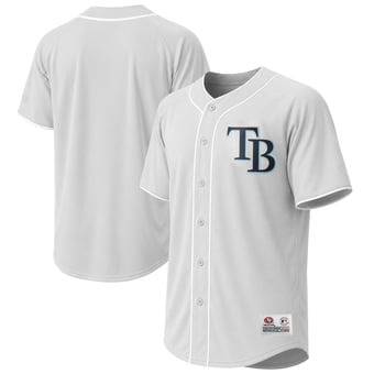 Men's Stitches Gray Tampa Bay Rays Jersey