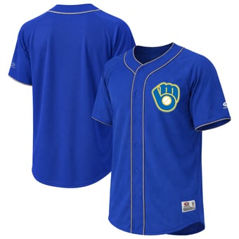 Men's Stitches Royal Milwaukee Brewers Jersey