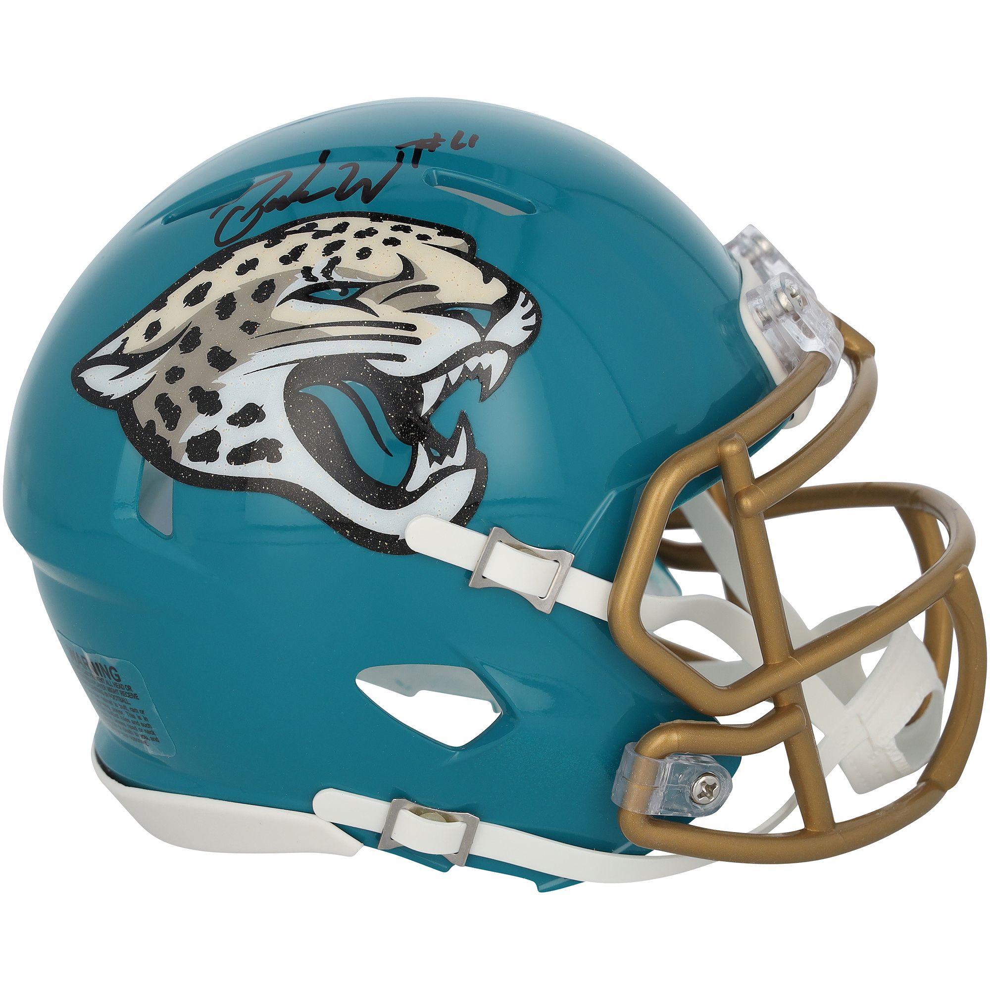 Parker Washington Jacksonville Jaguars Autographed Riddell Rivalry Speed Mini Helmet