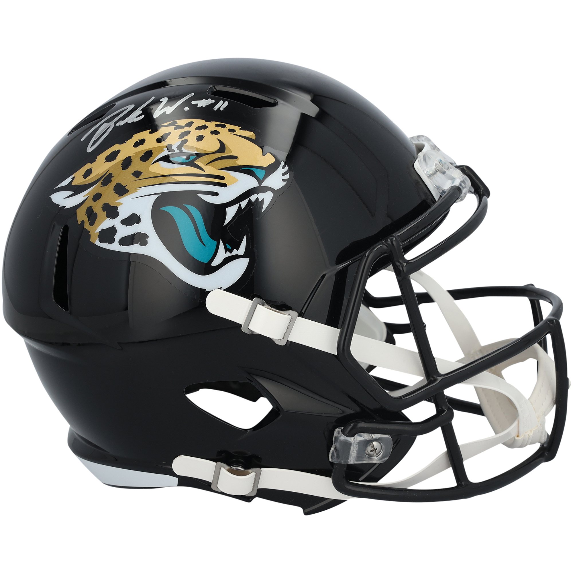 Parker Washington Jacksonville Jaguars Autographed Riddell Speed Replica Helmet