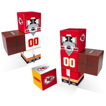 Kansas City Chiefs Home & Away Magnetic Fidget Building Cubes Combo Set