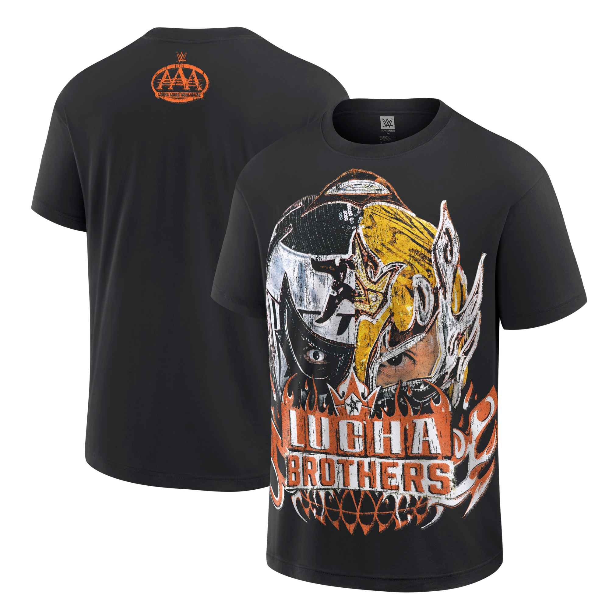Men's WWE Authentic Black Lucha Brothers T-Shirt