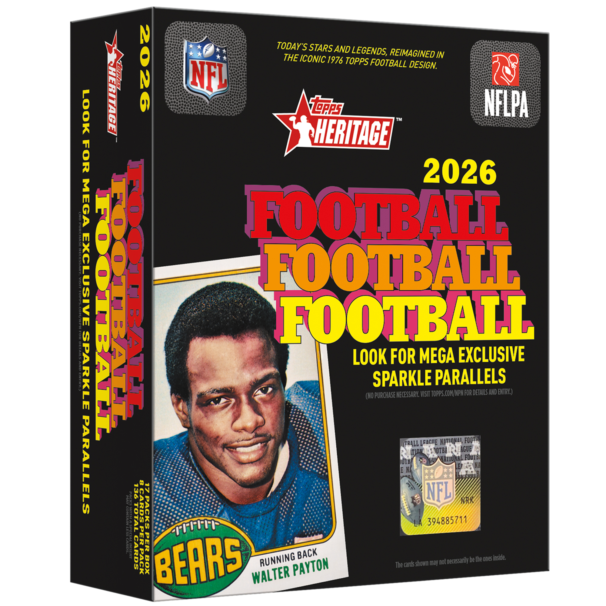2026 Topps Heritage Football Factory Sealed Mega Box
