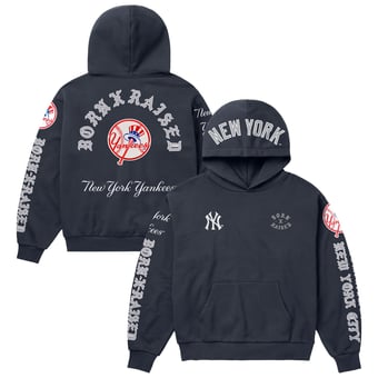 Unisex Born x Raised Navy New York Yankees Moneyball Hoodie