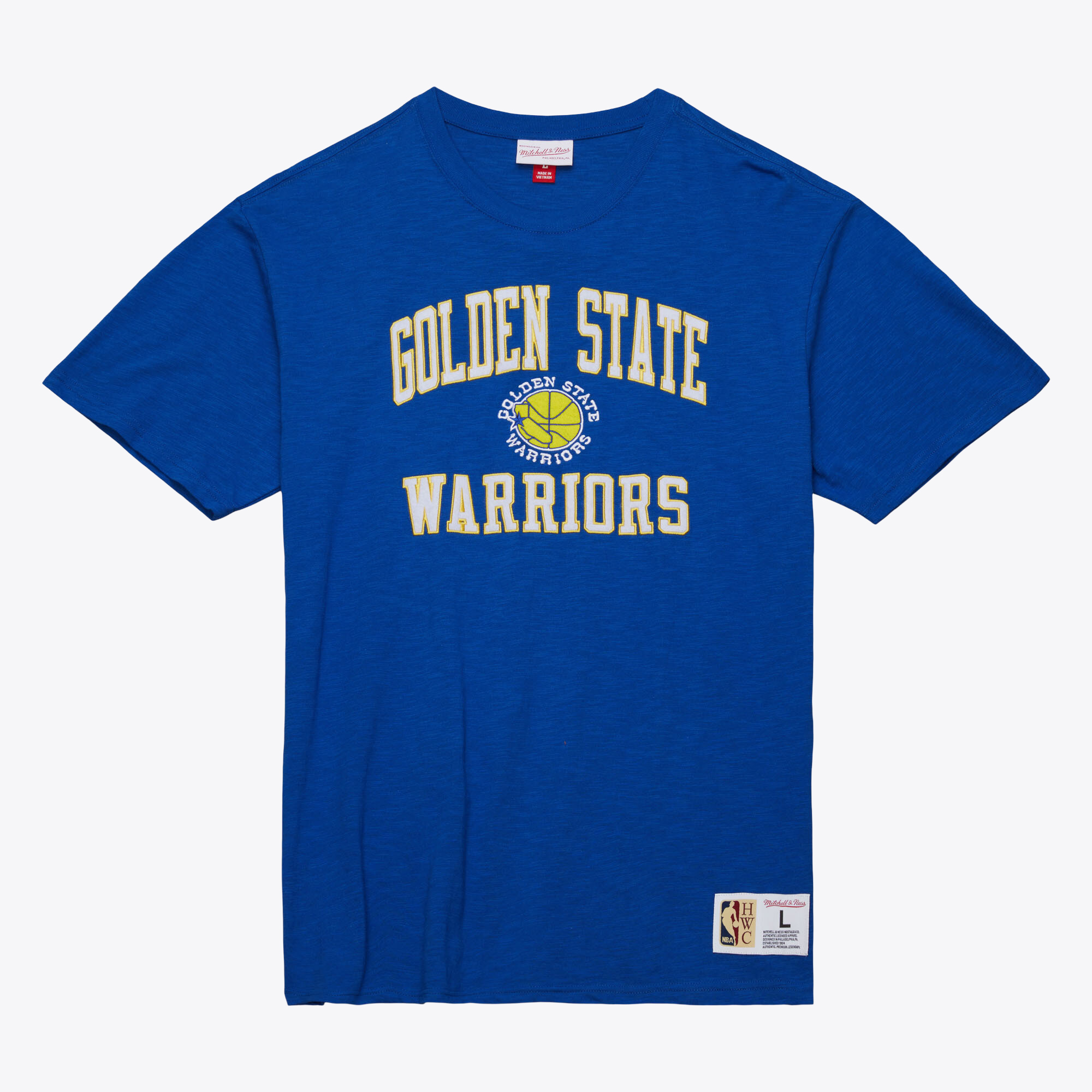 Men's Mitchell & Ness Royal Golden State Warriors Hardwood Classics Legendary Slub T-Shirt