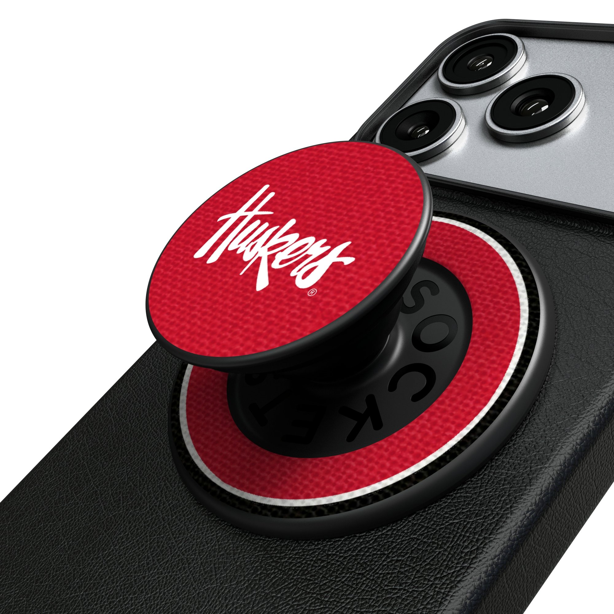 Keyscaper Nebraska Huskers PopSockets Magnetic Phone Grip & Stand