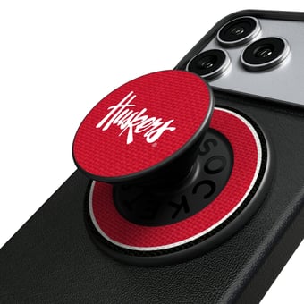 Keyscaper Nebraska Huskers PopSockets Magnetic Phone Grip & Stand