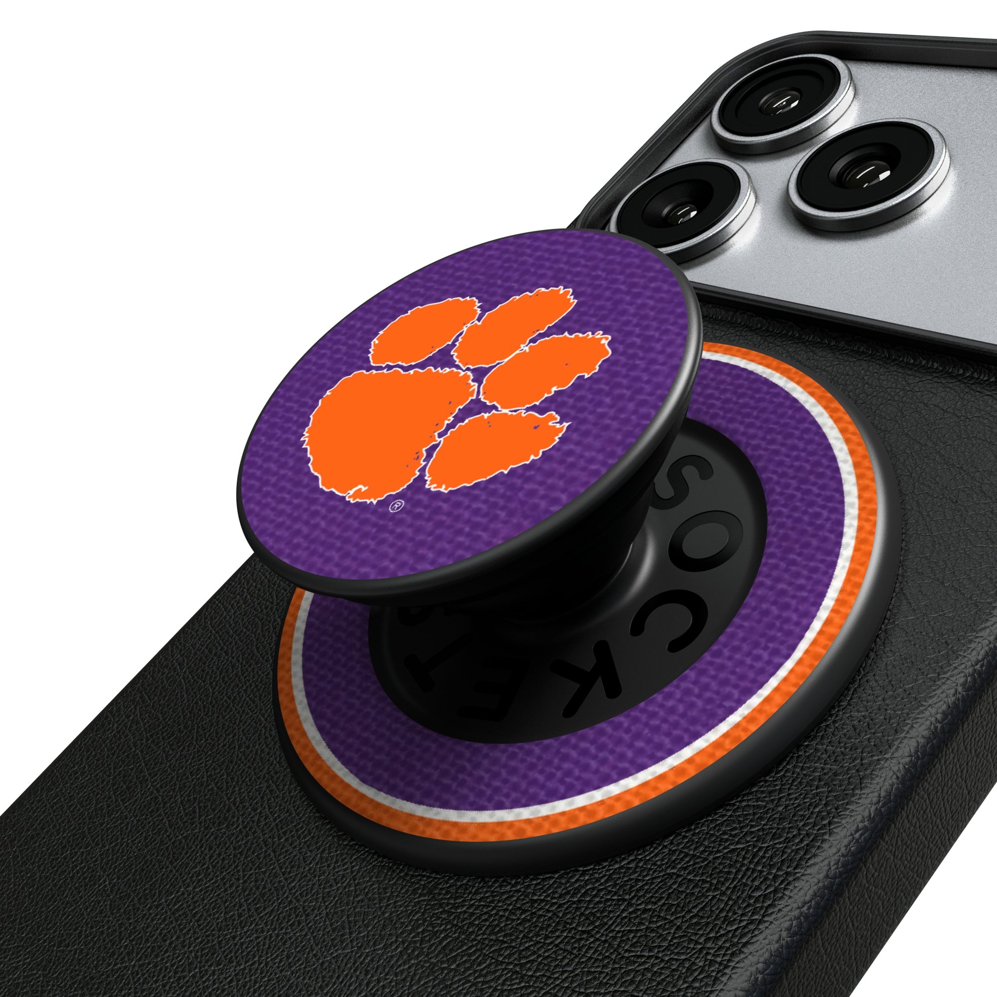 Keyscaper Clemson Tigers PopSockets Magnetic Phone Grip & Stand