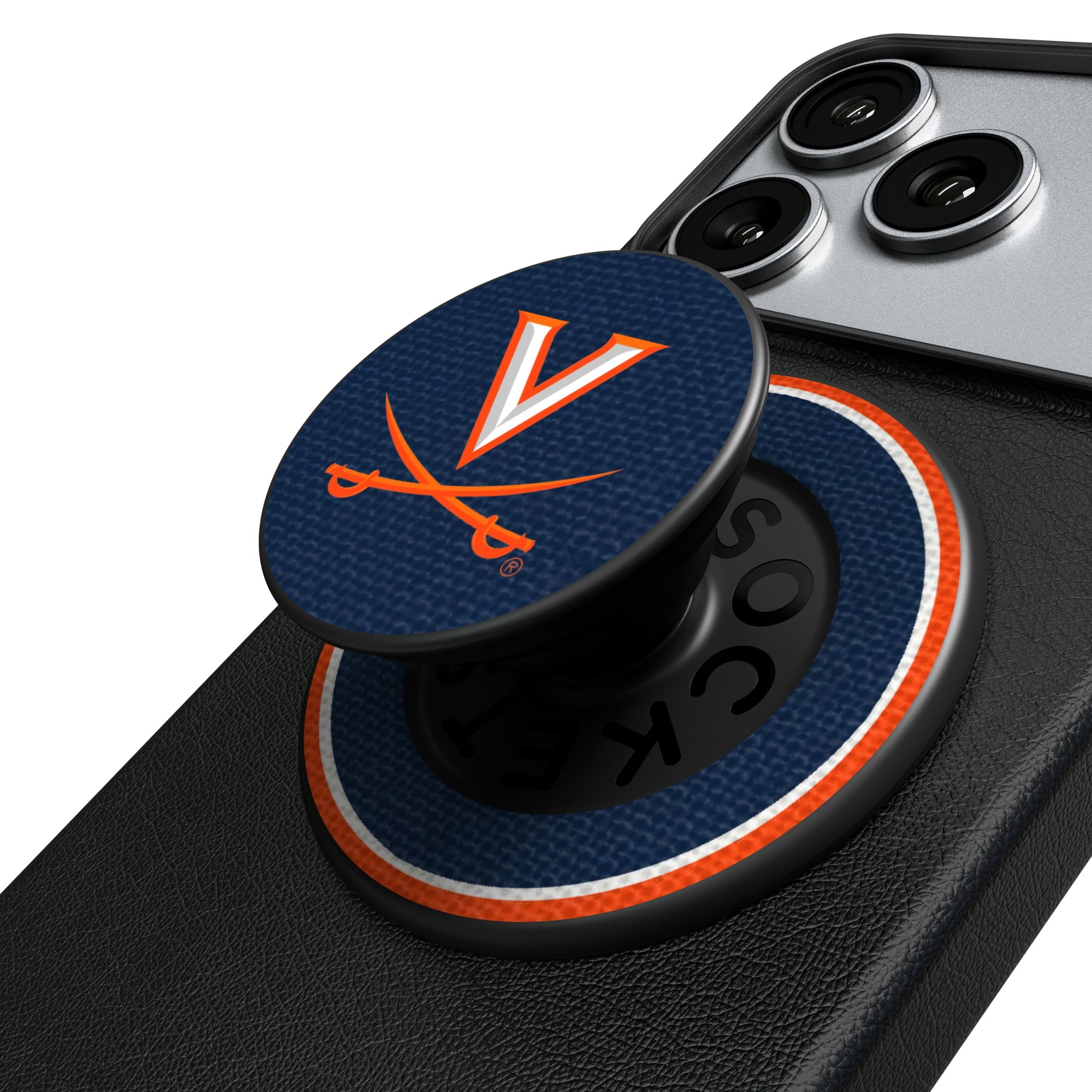 Keyscaper Virginia Cavaliers PopSockets Magnetic Phone Grip & Stand