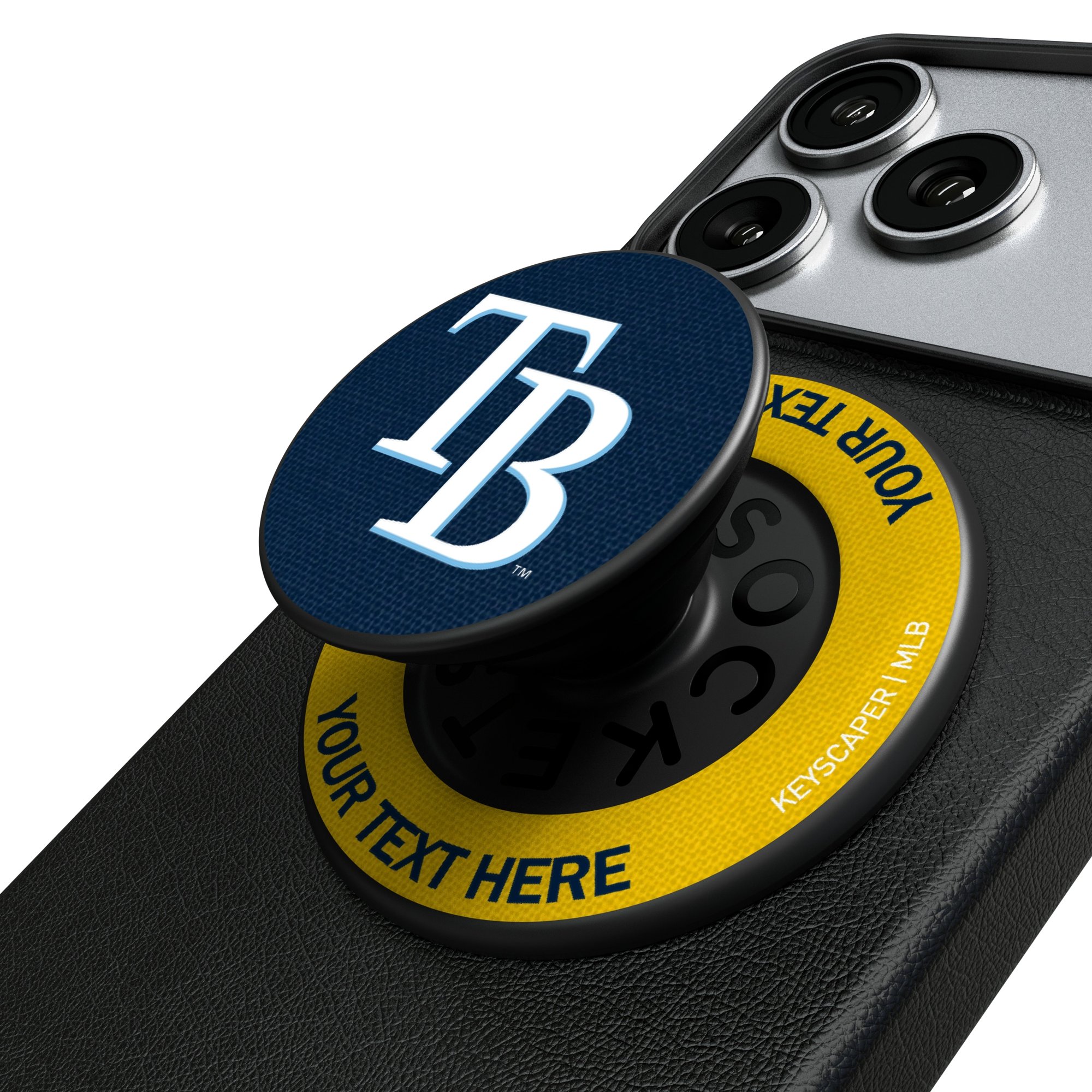 Keyscaper Tampa Bay Rays Personalized PopSockets Magnetic Phone Grip & Stand