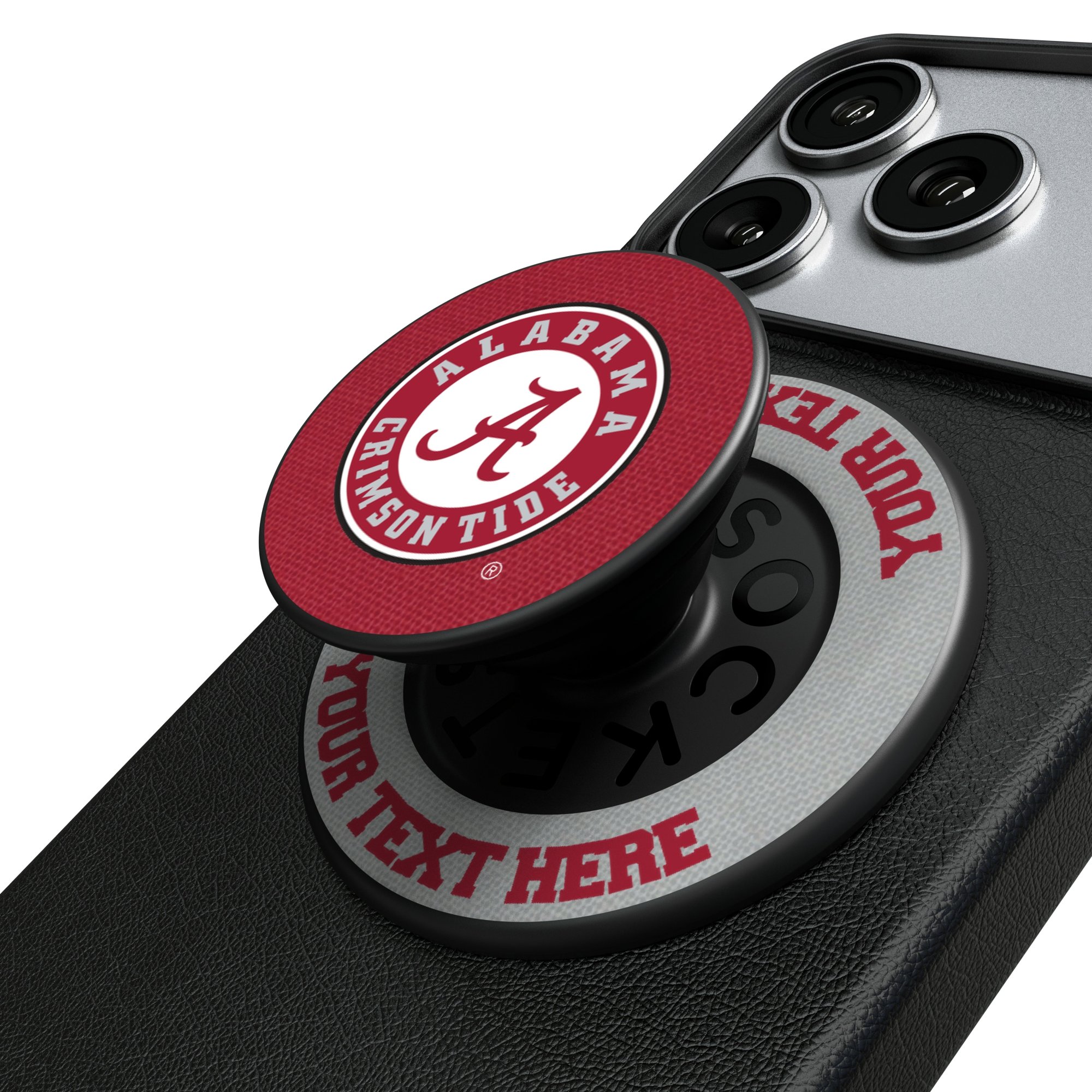 Keyscaper Alabama Crimson Tide Personalized PopSockets Magnetic Phone Grip & Stand