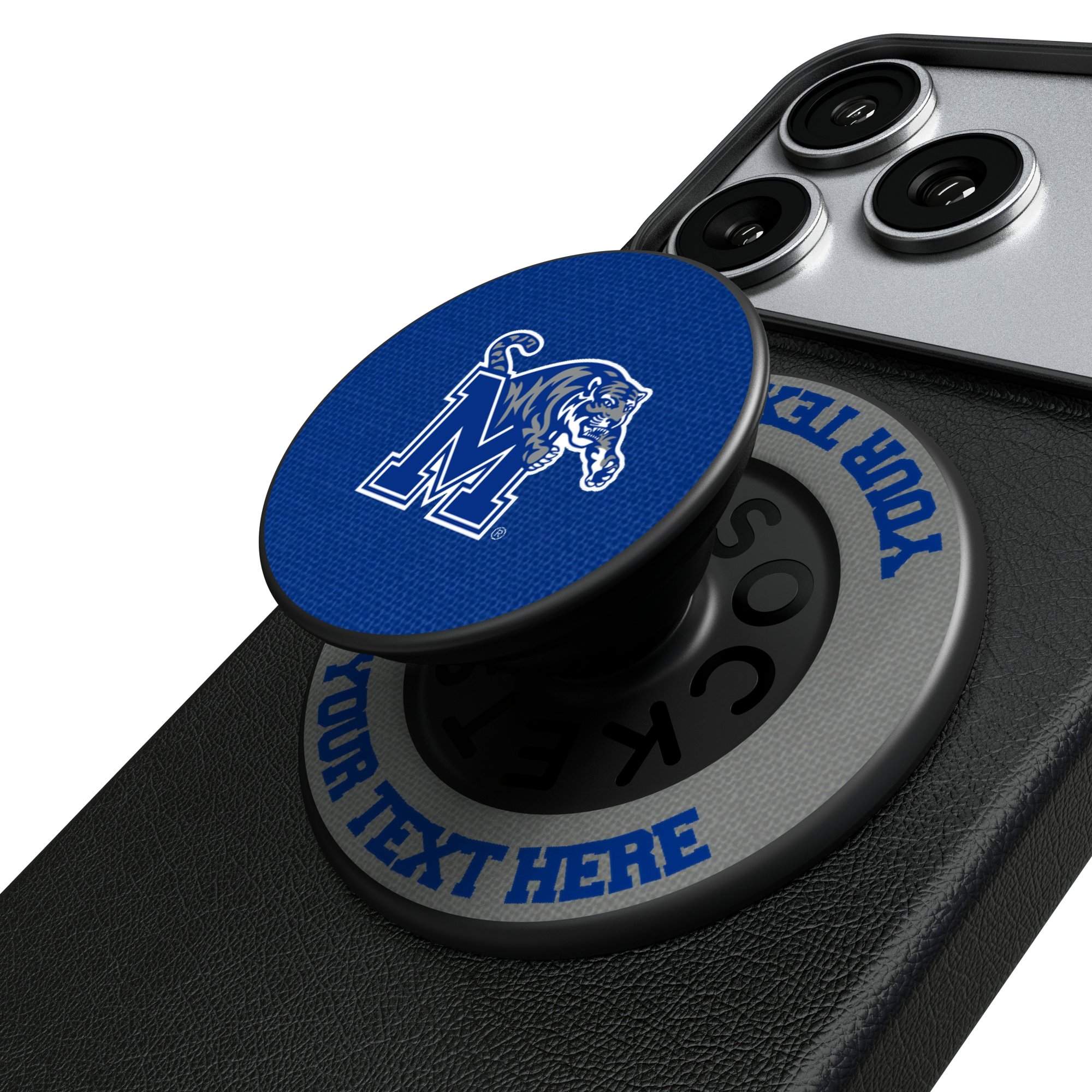 Keyscaper Memphis Tigers Personalized PopSockets Magnetic Phone Grip & Stand