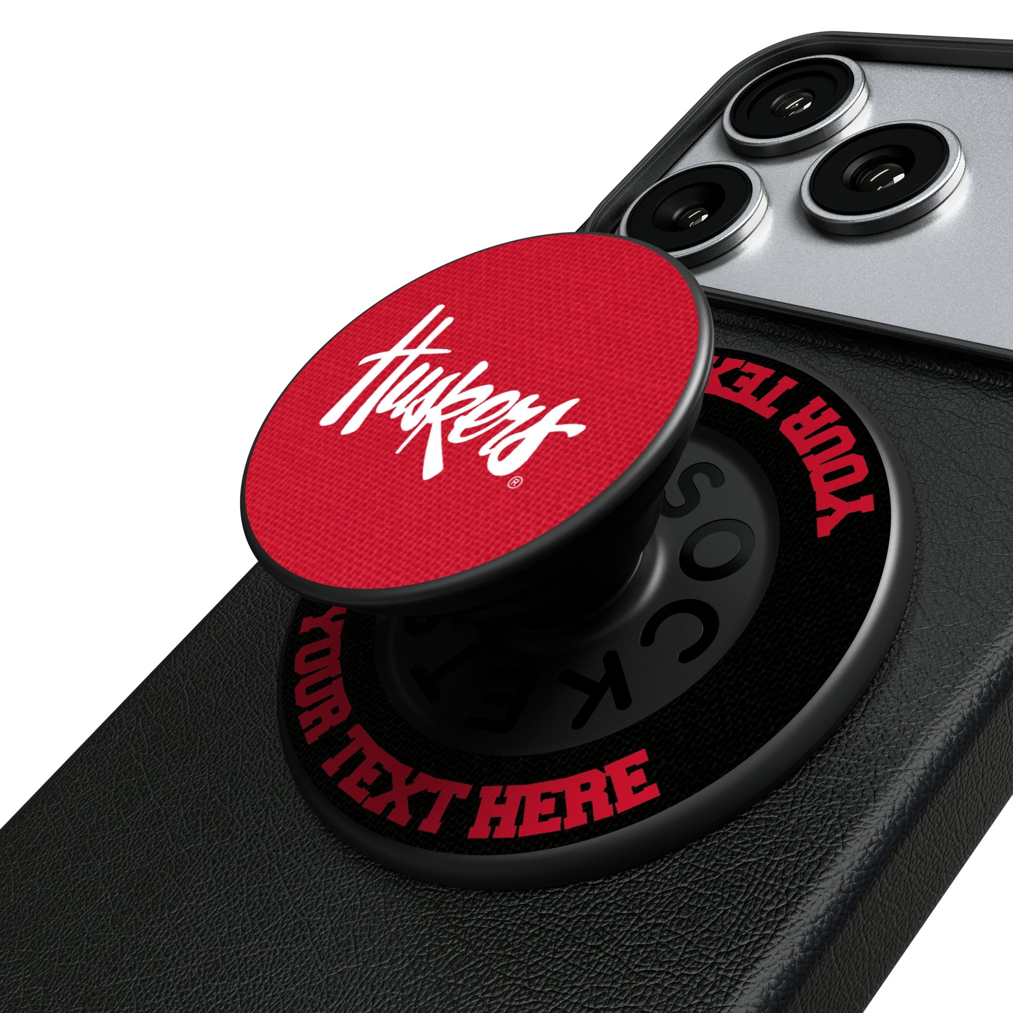Keyscaper Nebraska Huskers Personalized PopSockets Magnetic Phone Grip & Stand