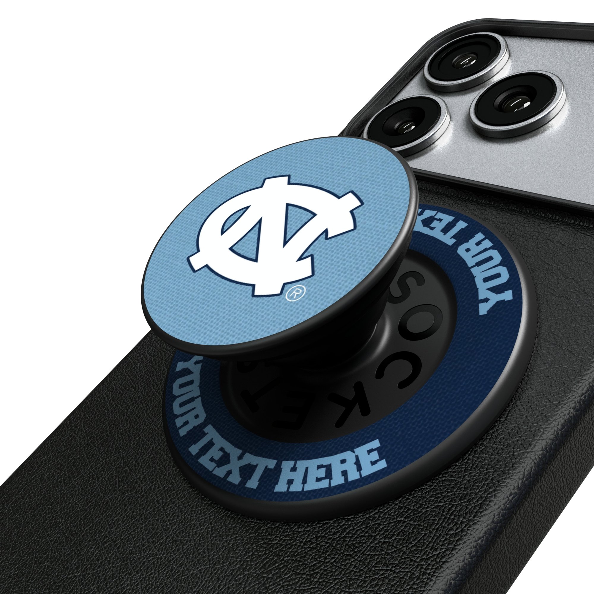 Keyscaper North Carolina Tar Heels Personalized PopSockets Magnetic Phone Grip & Stand