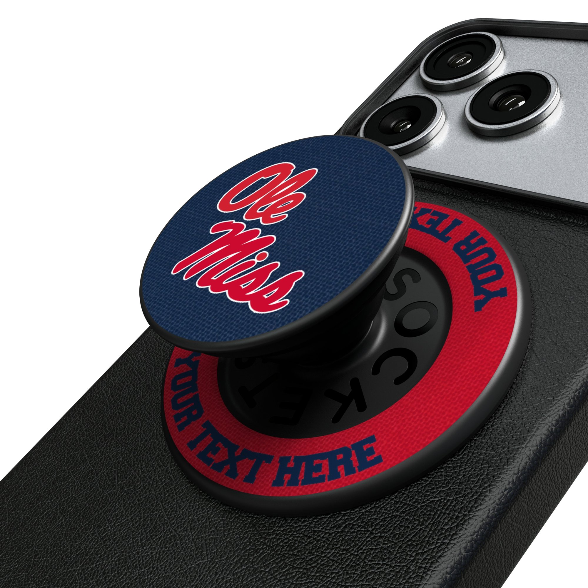 Keyscaper Ole Miss Rebels Personalized PopSockets Magnetic Phone Grip & Stand