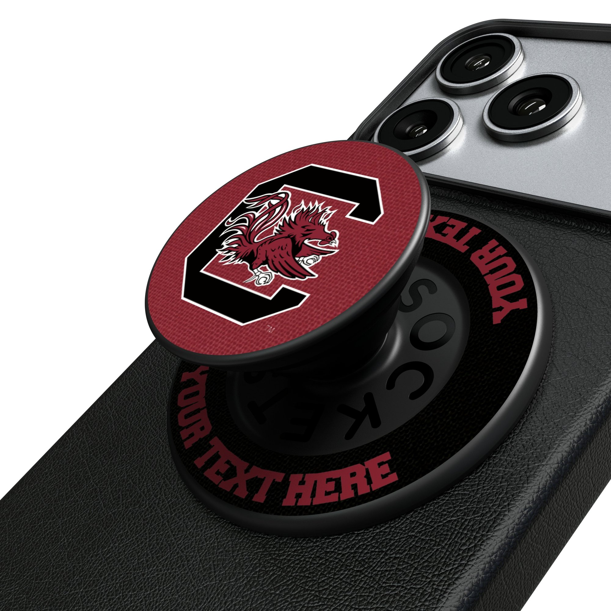 Keyscaper South Carolina Gamecocks Personalized PopSockets Magnetic Phone Grip & Stand
