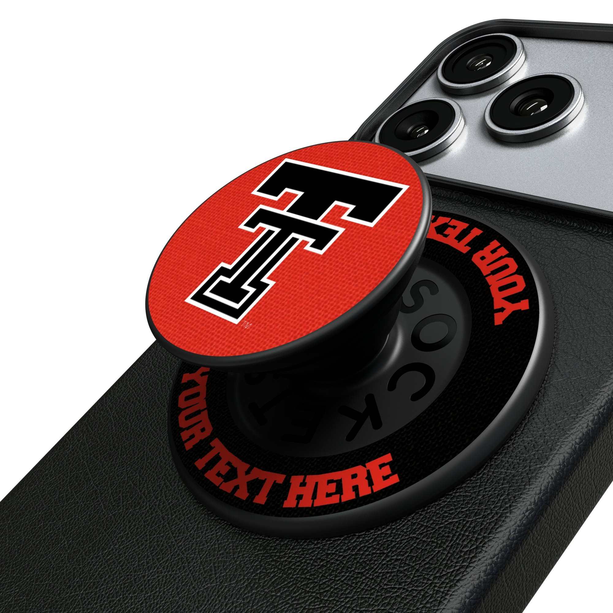 Keyscaper Texas Tech Red Raiders Personalized PopSockets Magnetic Phone Grip & Stand