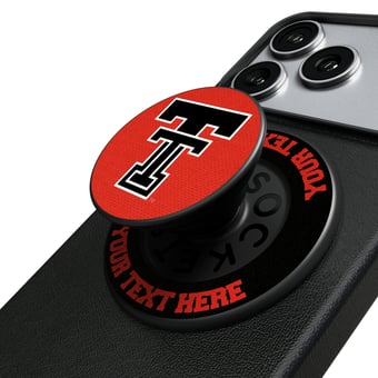 Keyscaper Texas Tech Red Raiders Personalized PopSockets Magnetic Phone Grip & Stand