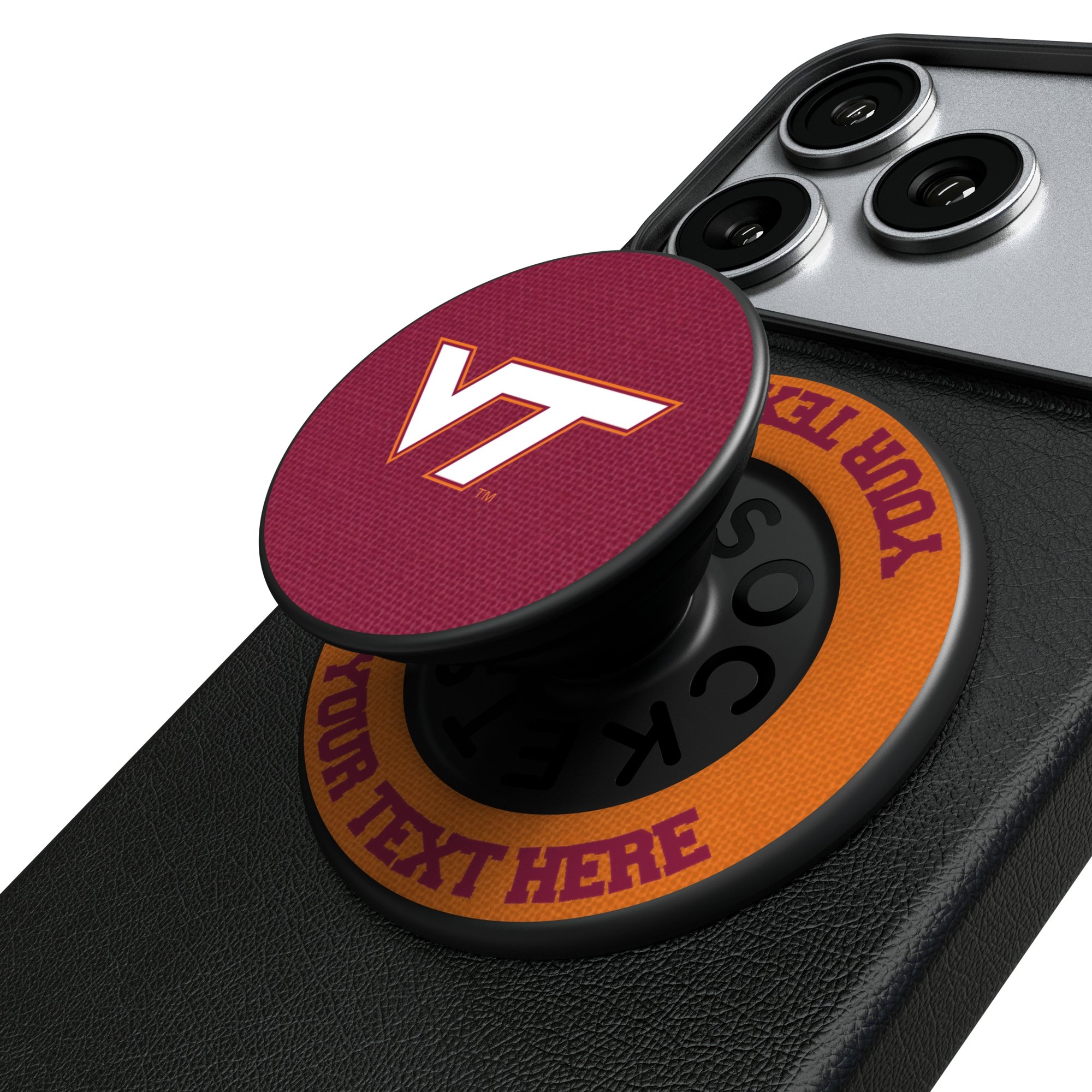 Keyscaper Virginia Tech Hokies Personalized PopSockets Magnetic Phone Grip & Stand