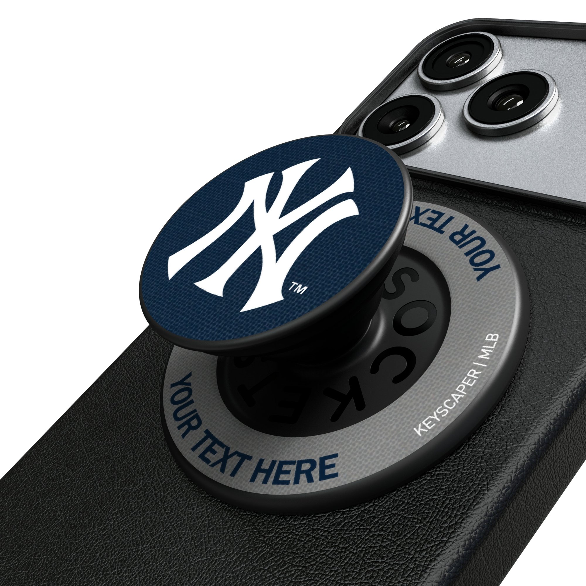 Keyscaper New York Yankees Personalized PopSockets Magnetic Phone Grip & Stand
