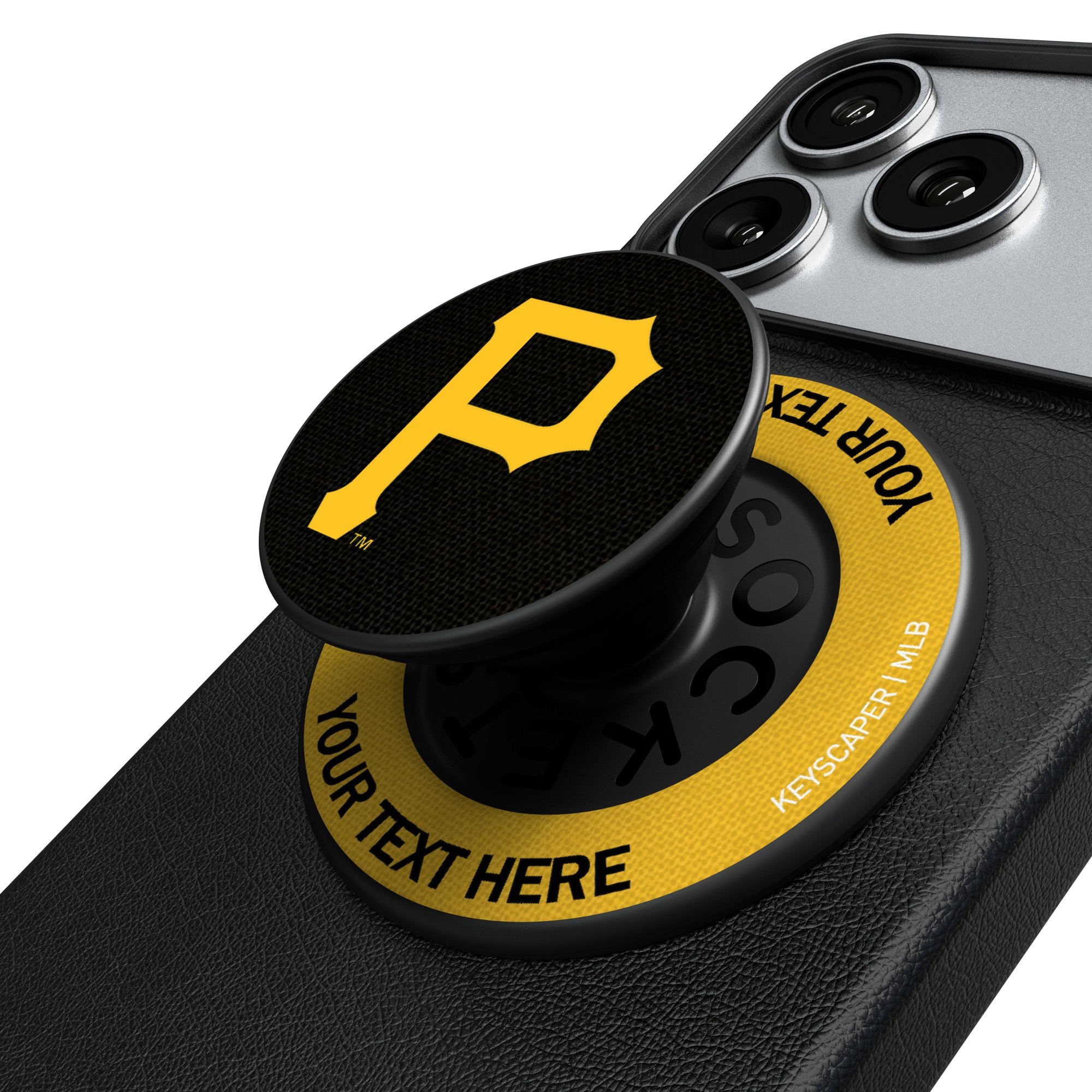 Keyscaper Pittsburgh Pirates Personalized PopSockets Magnetic Phone Grip & Stand
