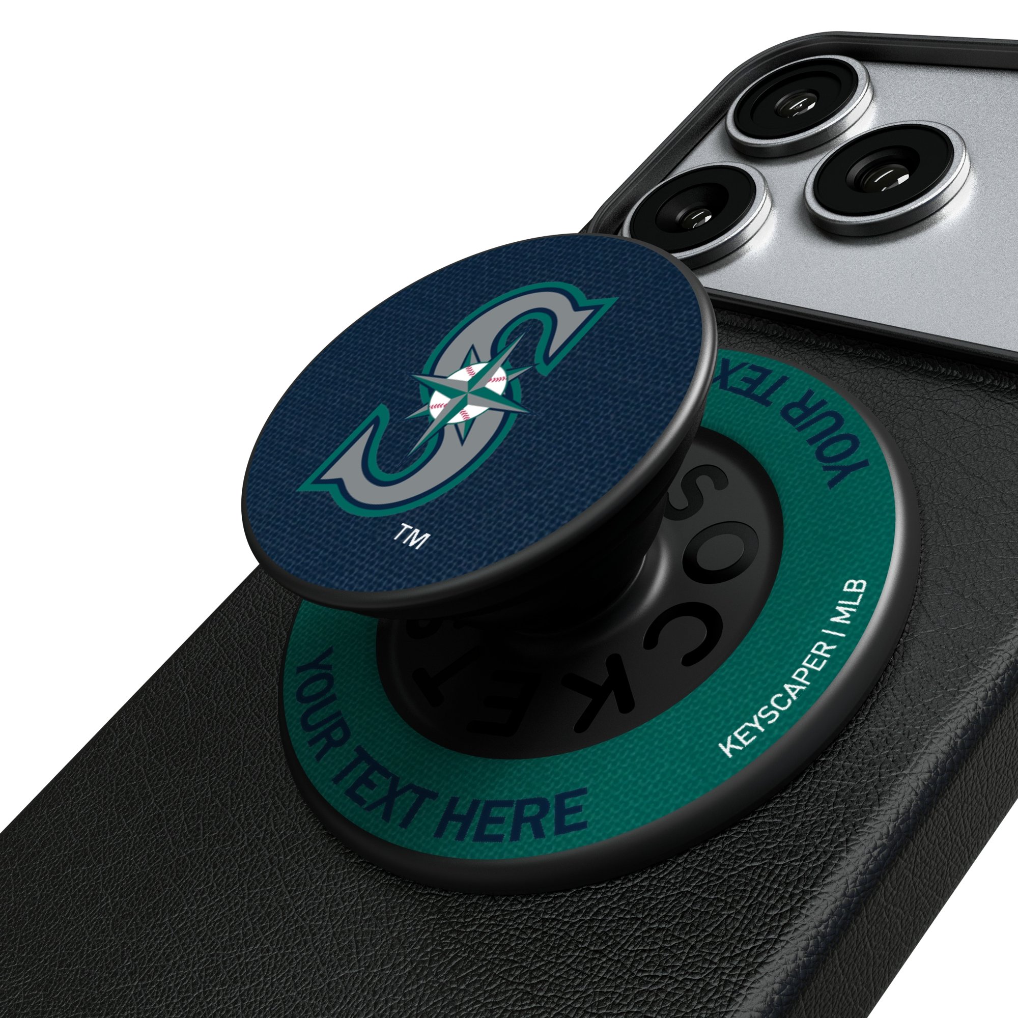 Keyscaper Seattle Mariners Personalized PopSockets Magnetic Phone Grip & Stand