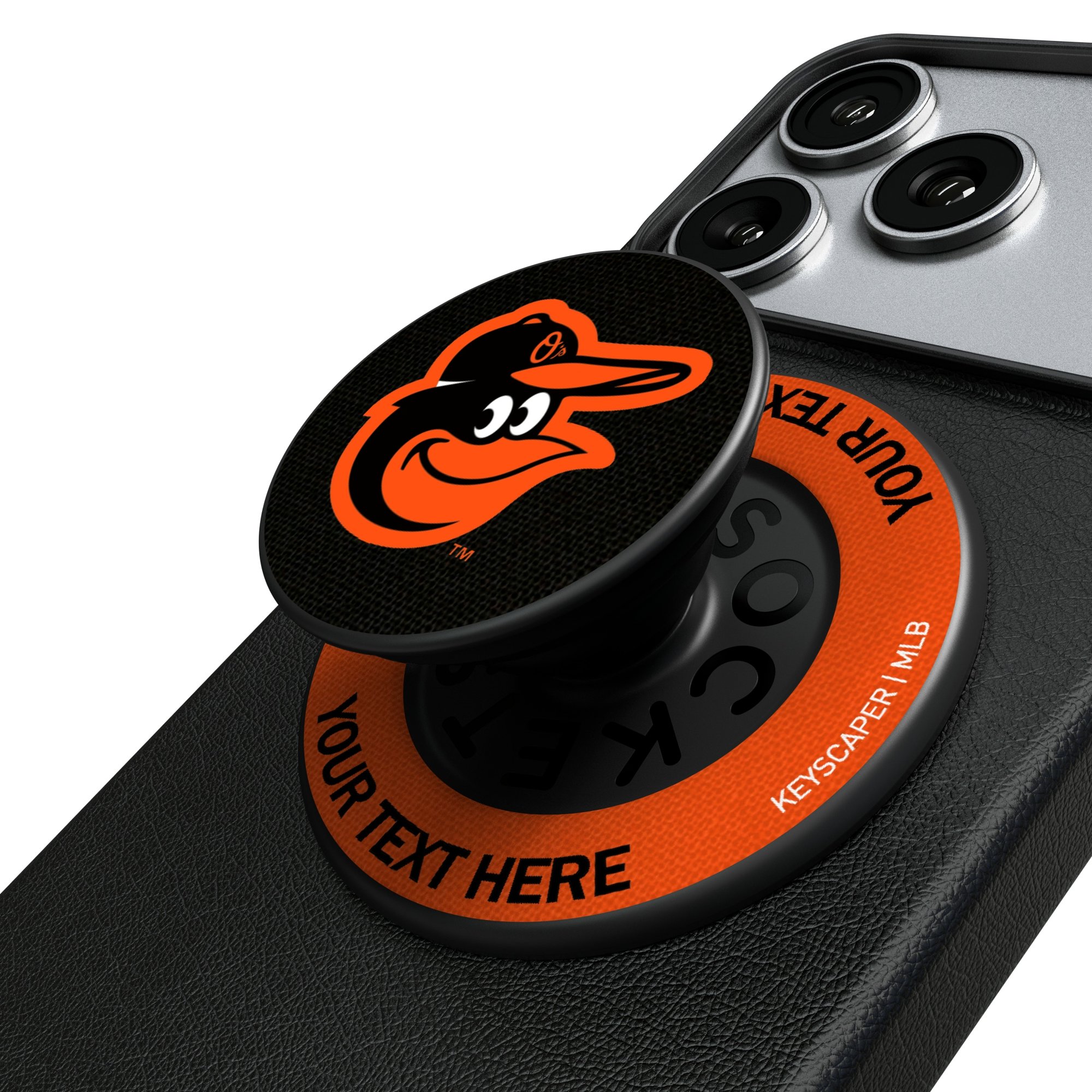Keyscaper Baltimore Orioles Personalized PopSockets Magnetic Phone Grip & Stand