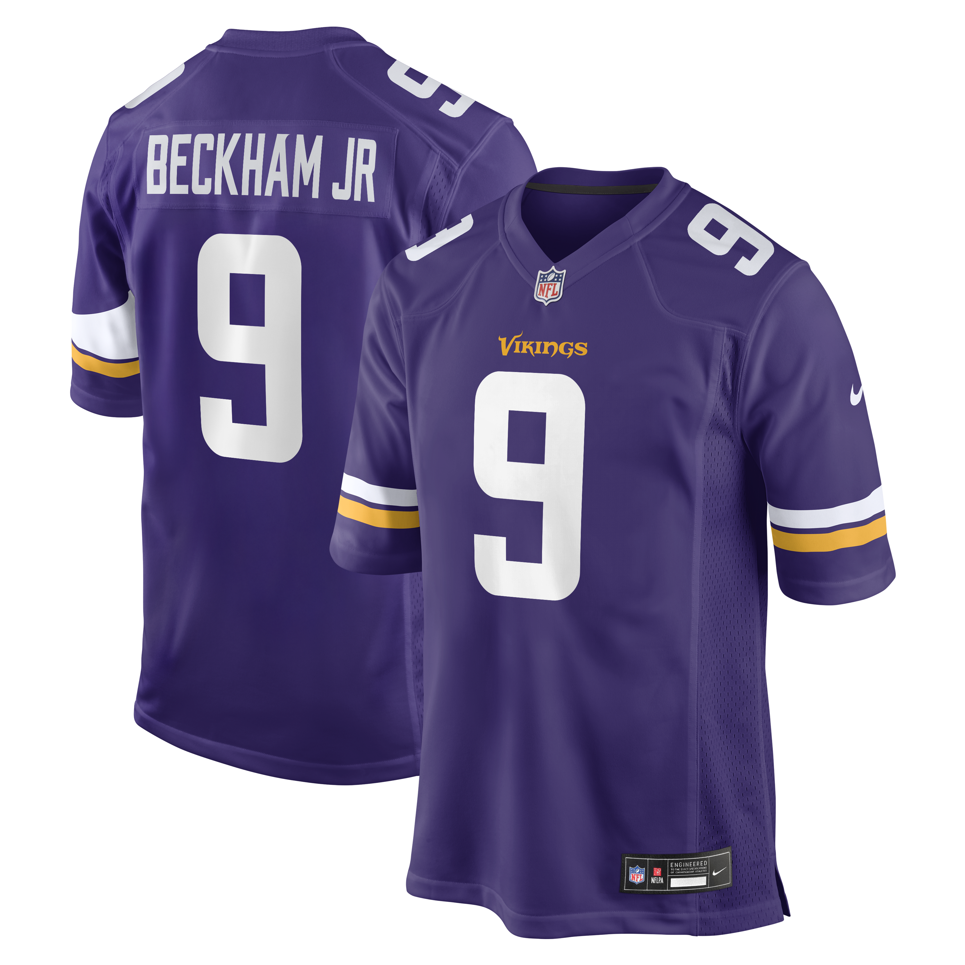 Men's Nike Odell Beckham Jr. Purple Minnesota Vikings Team Game Jersey