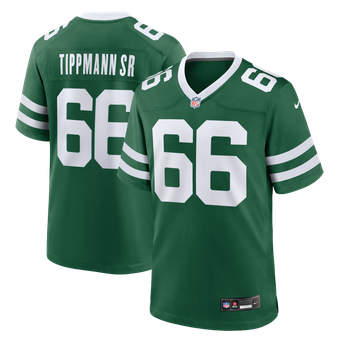 Men's Nike Joe Tippmann Green New York Jets Team Game Jersey