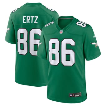 Men's Nike Zach Ertz Kelly Green Philadelphia Eagles Alternate Game Jersey