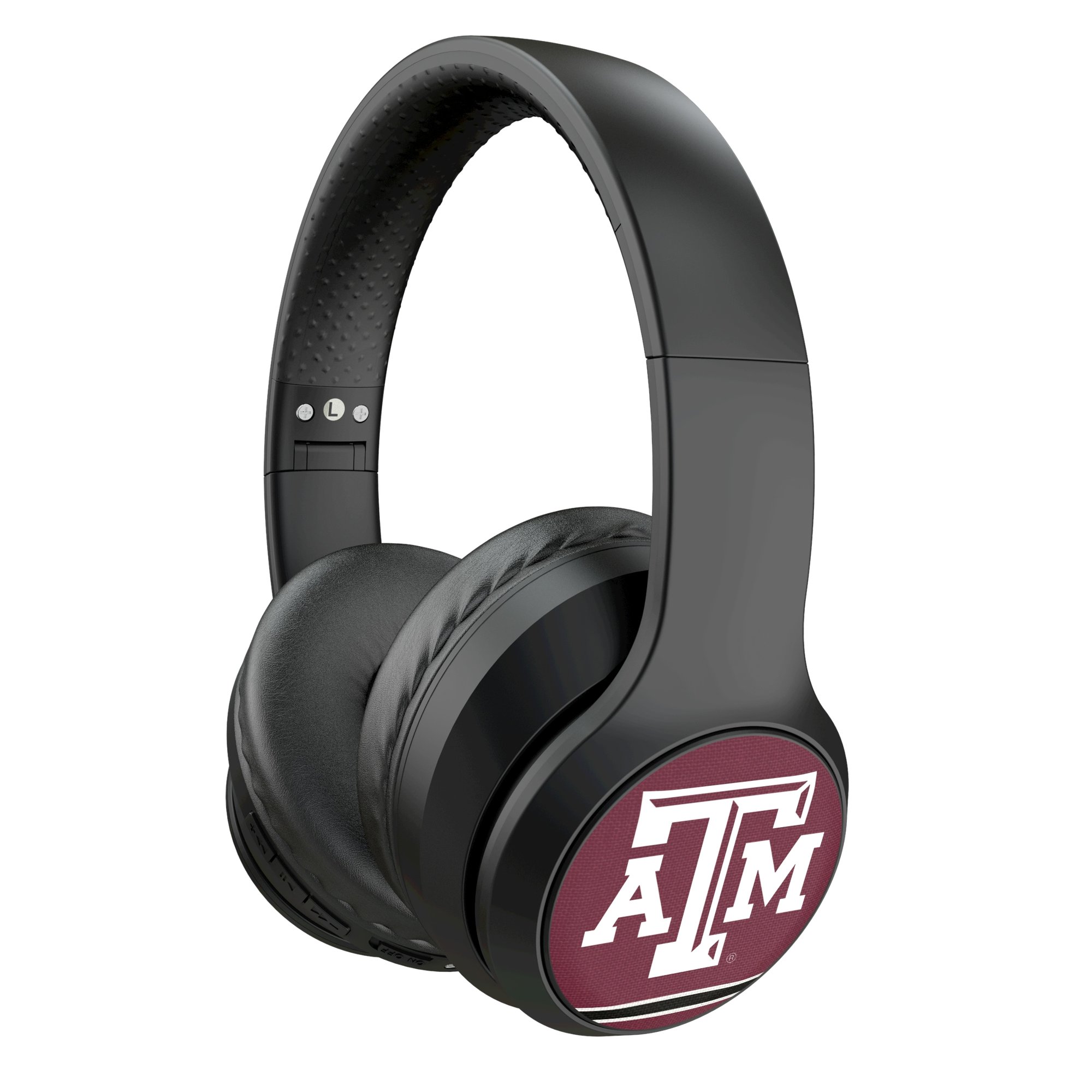 Keyscaper Texas A&M Aggies Stripe Wireless Bluetooth Headphones With Case