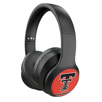 Keyscaper Texas Tech Red Raiders Stripe Wireless Bluetooth Headphones With Case