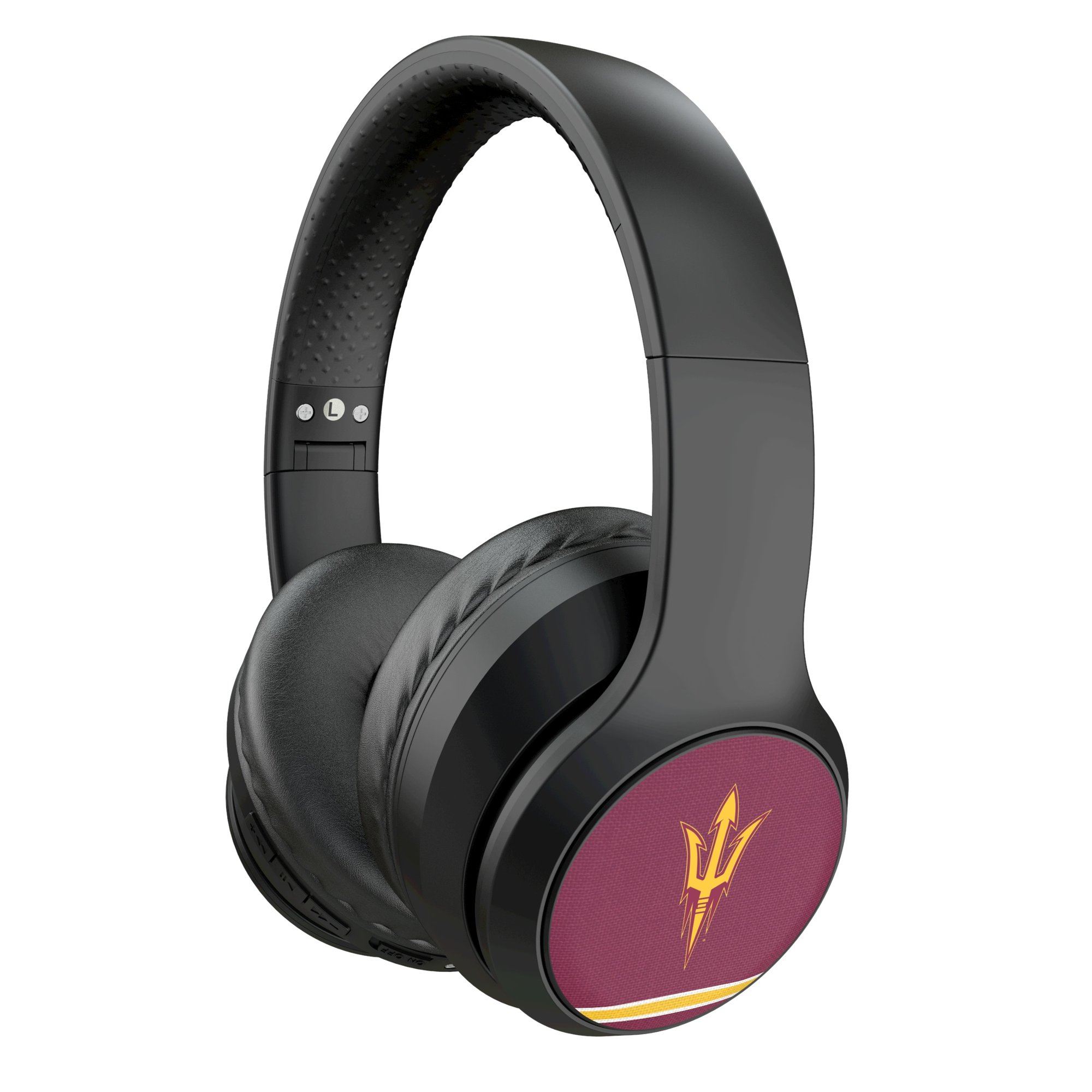 Keyscaper Arizona State Sun Devils Stripe Wireless Bluetooth Headphones With Case