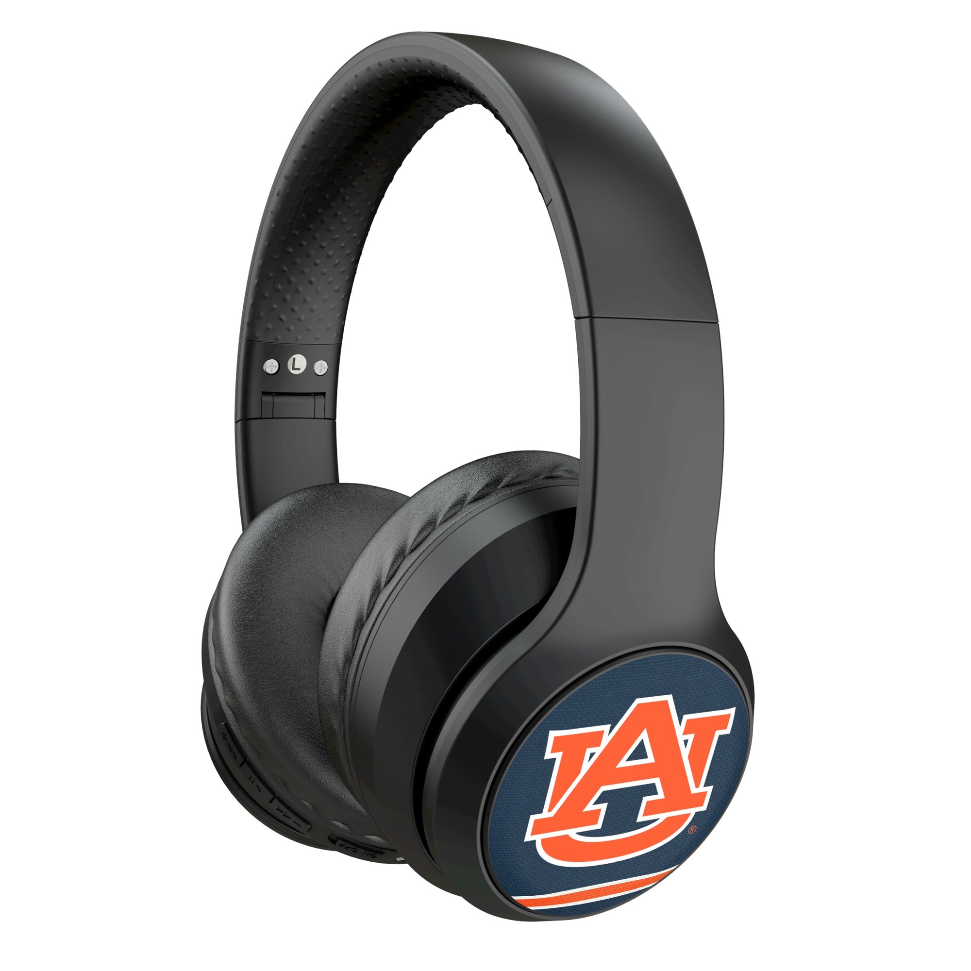 Keyscaper Auburn Tigers Stripe Wireless Bluetooth Headphones With Case