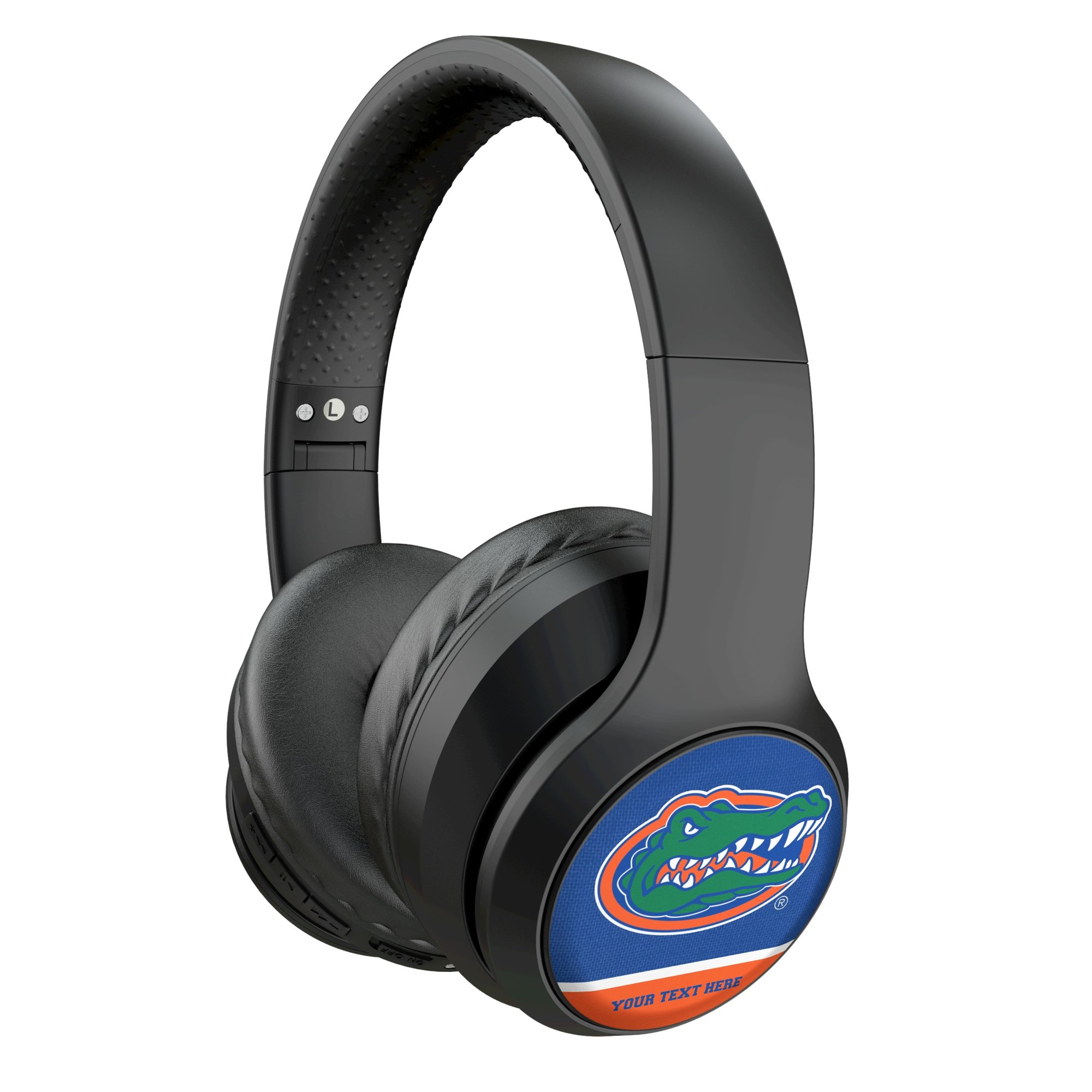 Keyscaper Florida Gators Personalized Endzone Solid Wireless Bluetooth Headphones With Case