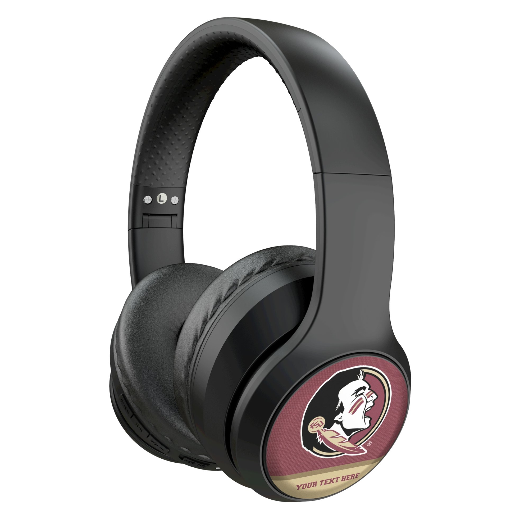 Keyscaper Florida State Seminoles Personalized Endzone Solid Wireless Bluetooth Headphones With Case