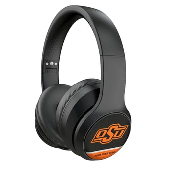Keyscaper Oklahoma State Cowboys Personalized Endzone Solid Wireless Bluetooth Headphones With Case