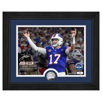 Highland Mint Josh Allen Buffalo Bills Framed 13" x 16" 2026 Highmark Stadium Inaugural Home Game Silver Coin Photo Mint - Limited Edition of 2,026