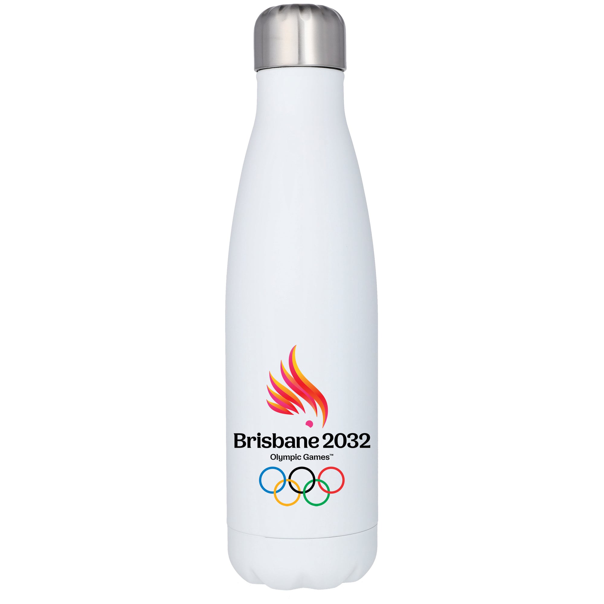 Bouteille d’eau Brisbane 2032 Logo Principal - Blanc