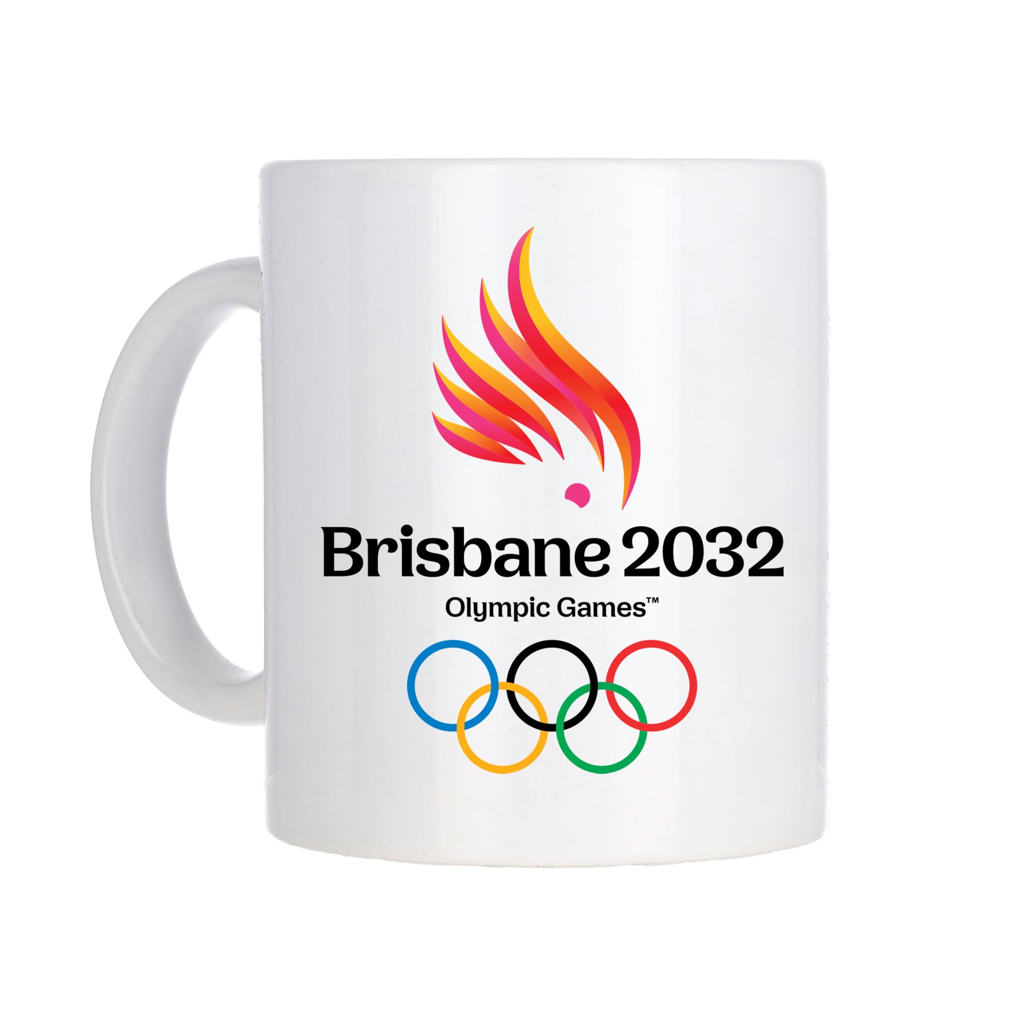 Mug Brisbane 2032 Logo Principal - Blanc