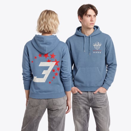 Unleash the Lion Austin Cowboy Graphic Hoodie - Denim Blue