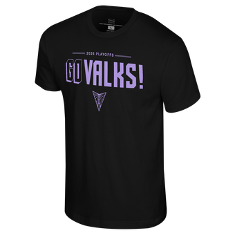 Unisex Stadium Essentials Black Golden State Valkyries 2026 WNBA Playoffs Go Valks T-Shirt