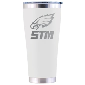 The Memory Company White Philadelphia Eagles 30oz. STM Laser Etched Tumbler