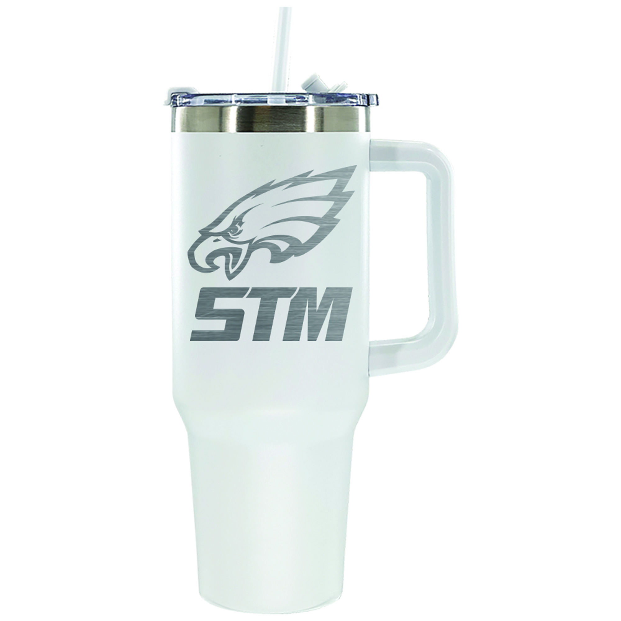 The Memory Company White Philadelphia Eagles 40oz STM Etched Stainless Steel Stemless Tumbler