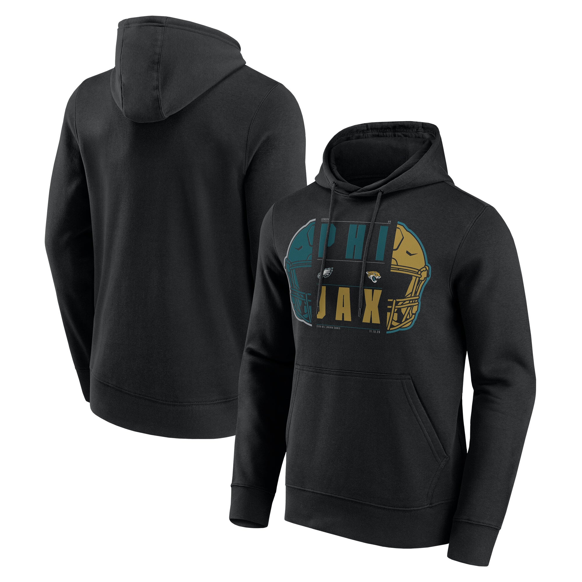 Sweat à capuche NFL International City Games 2026 Match Up - Jacksonville Jaguars vs Philadelphia Eagles - London - Homme