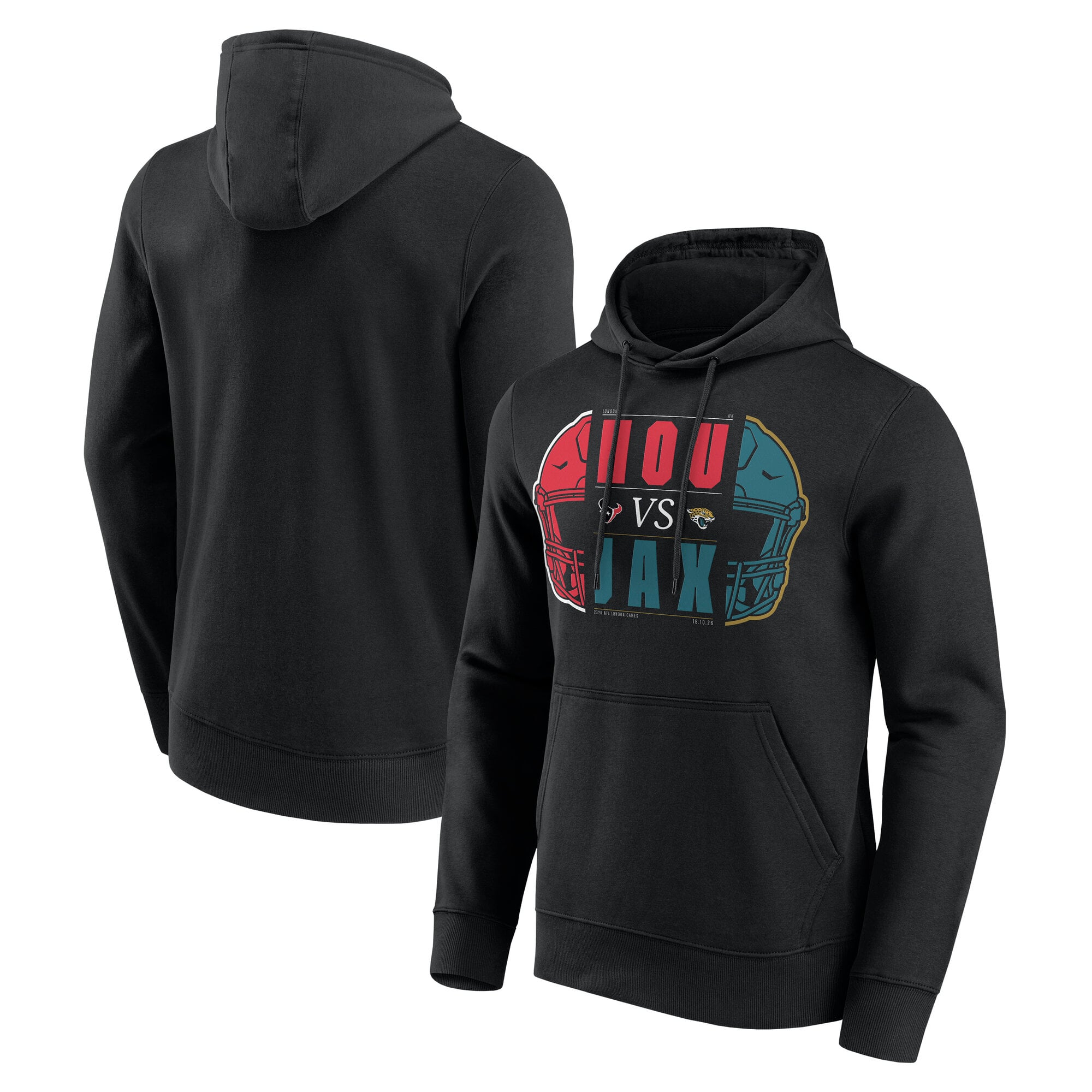 Sweat à capuche NFL International City Games 2026 Match Up - Jacksonville Jaguars vs Houston Texans - London - Homme